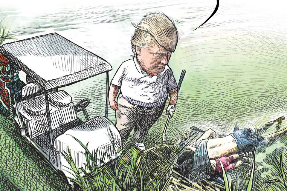 Despidieron al caricaturista que dibujó a Trump junto a los migrantes