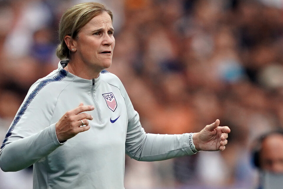 Jill Ellis, la entrenadora del seleccionado femenino de Estados Unidos, finalista del Mundial de Francia. (Fuente: AFP)