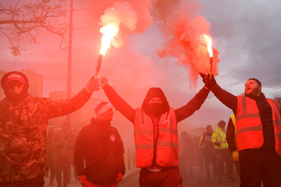 Huelga general y manifestaciones masivas en Francia (Fuente: AFP)