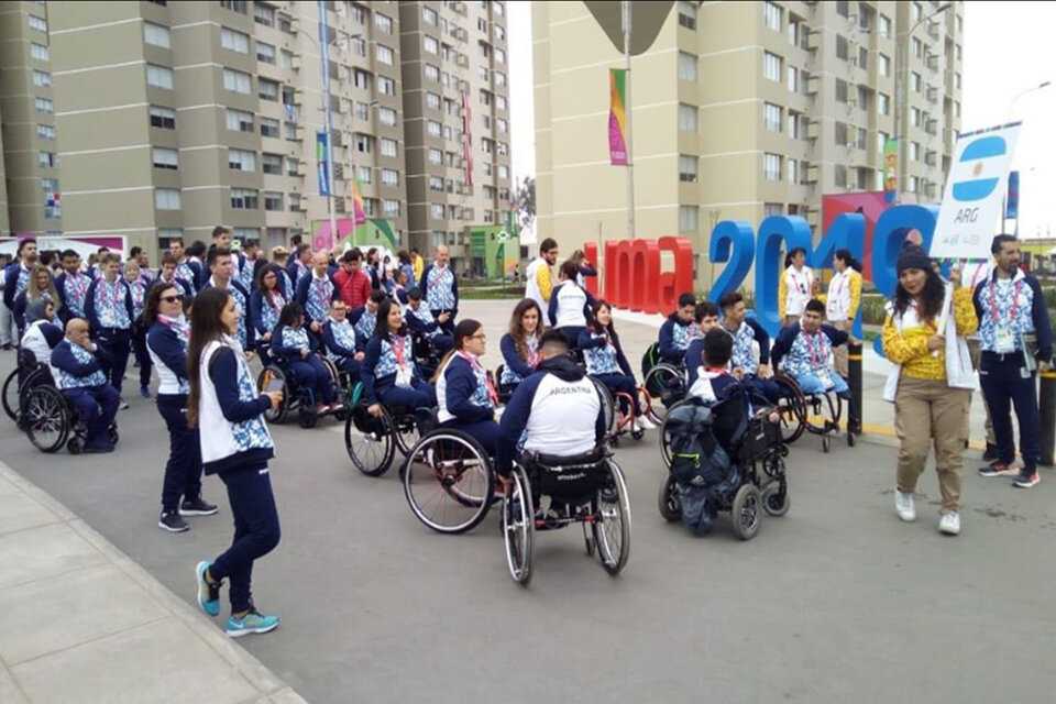 Los deportistas argentinos, en los últimos Juegos Parapanamericanos de Lima. (Fuente: Instagram)