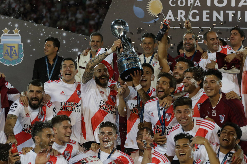 River Plate festejó en Mendoza un nuevo título. (Fuente: Télam)