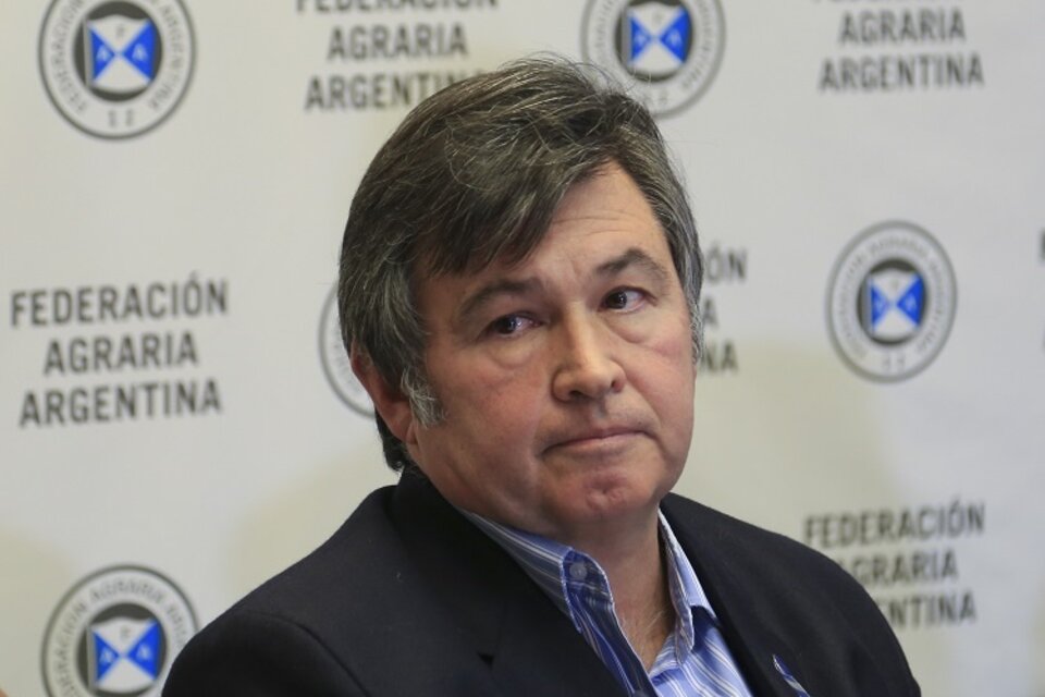 Daniel Pelegrina, presidente de la Sociedad Rural Argentina, una de las voces críticas contra las retenciones.  (Fuente: NA)