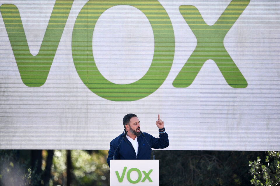 Santiago Abascal, líder de Vox.  (Fuente: AFP)