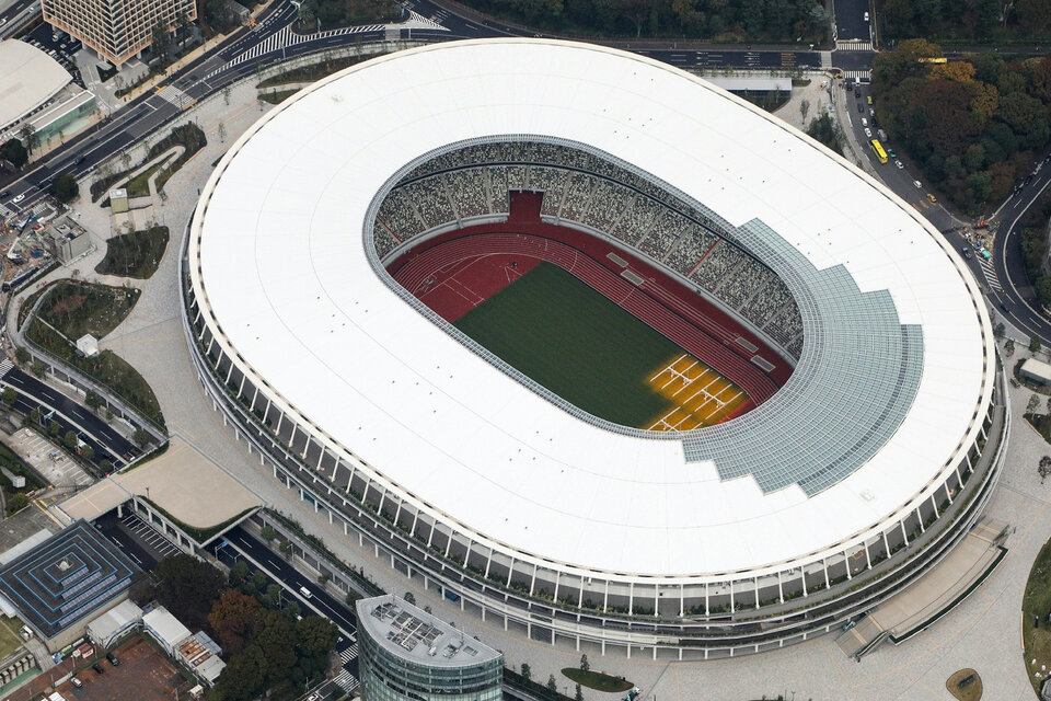 El Estadio Nacional de Tokio costó 156.900 millones de yenes. (Fuente: AFP)