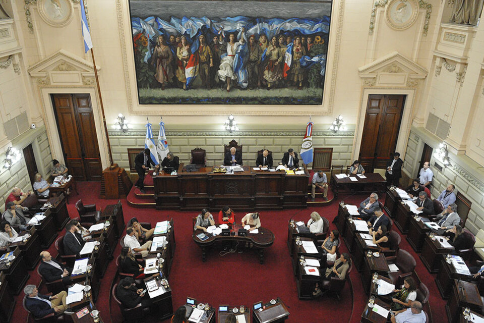 Lifschitz convirtió ayer a la Cámara de Diputados en el comité de defensa de su gobierno.  (Fuente: Eduardo Seval  )