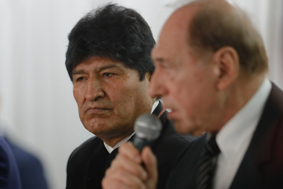 Evo Morales presentó a Zaffaroni como asesor legal  (Fuente: EFE)