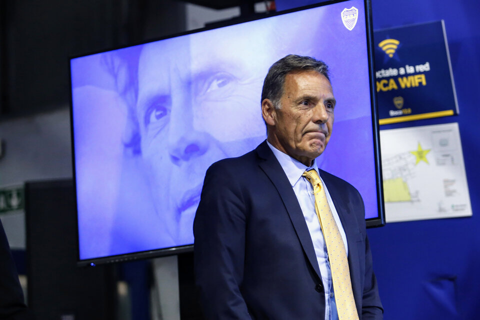 Russo, el día de su presentación como nuevo DT de Boca Juniors. (Fuente: Fotobaires)