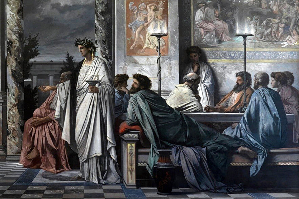 El banquete de Platón, pintura de El banquete de Platón, Anselm Feuerbach
