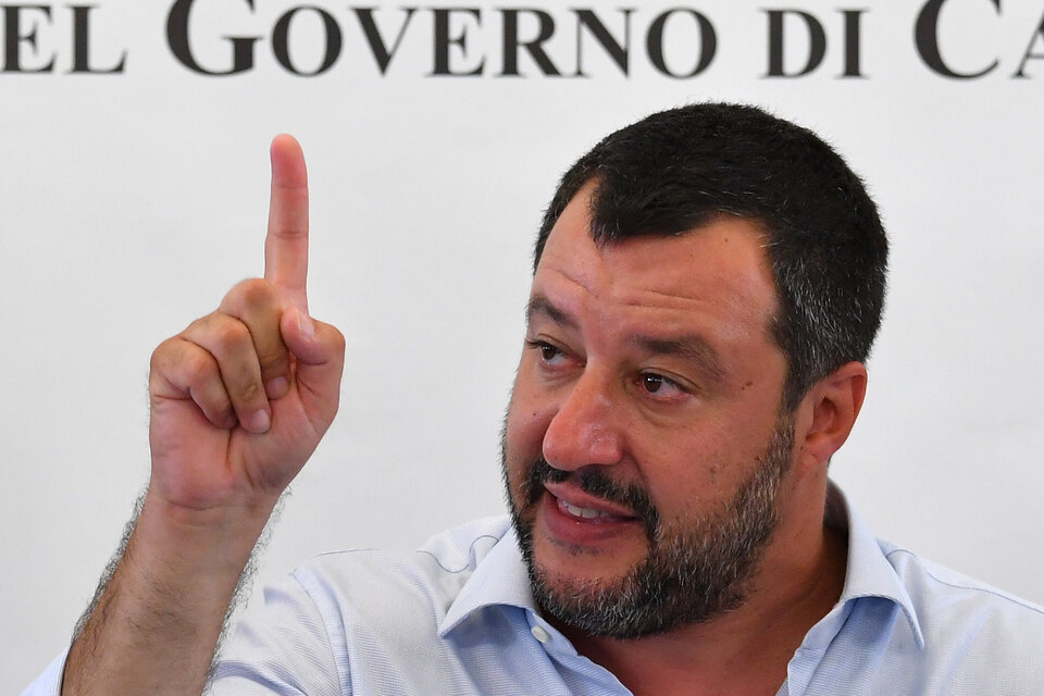 Salvini, líder de la Liga.  (Fuente: AFP)