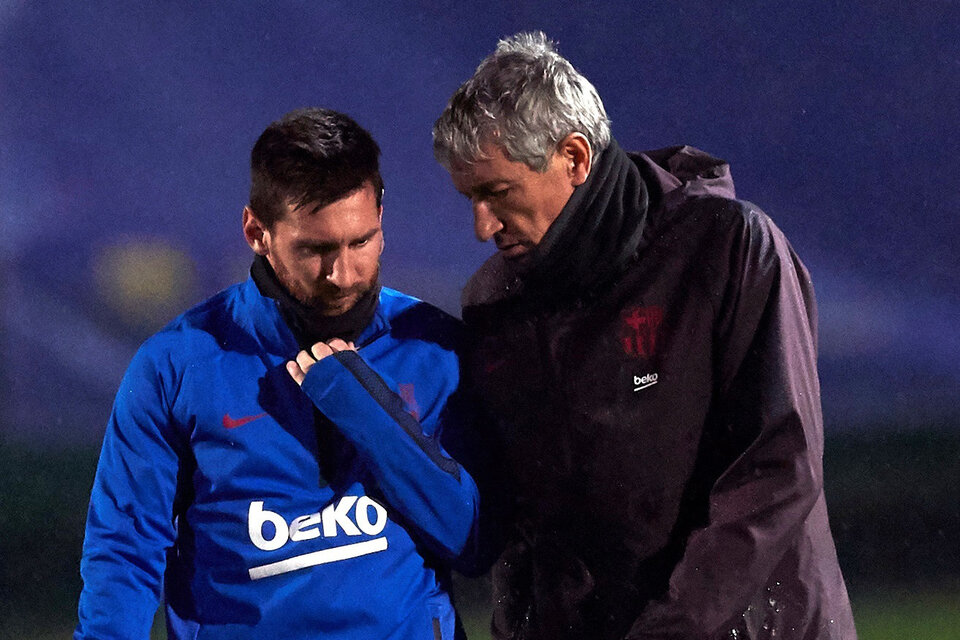 El DT Quique Setién le dará descanso a Messi. (Fuente: EFE)