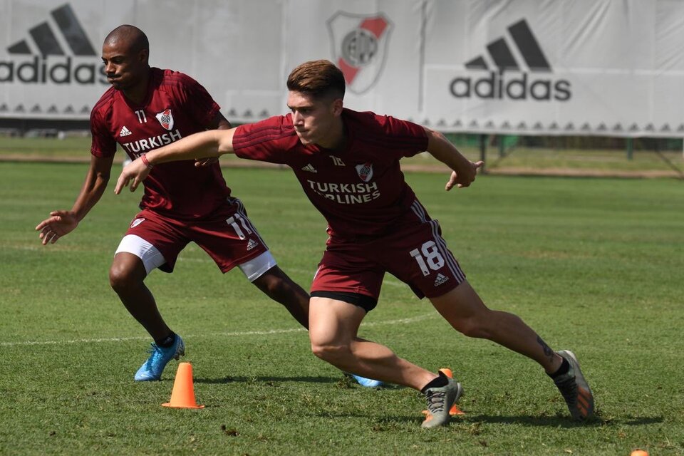 De la Cruz, uno de los que vuelve a los once titulares. (Fuente: River Plate)