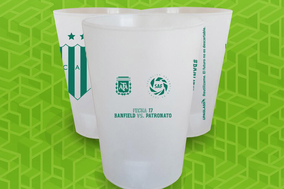 Banfield entregará vasos reutilizables en su estadio (Fuente: Prensa Banfield)