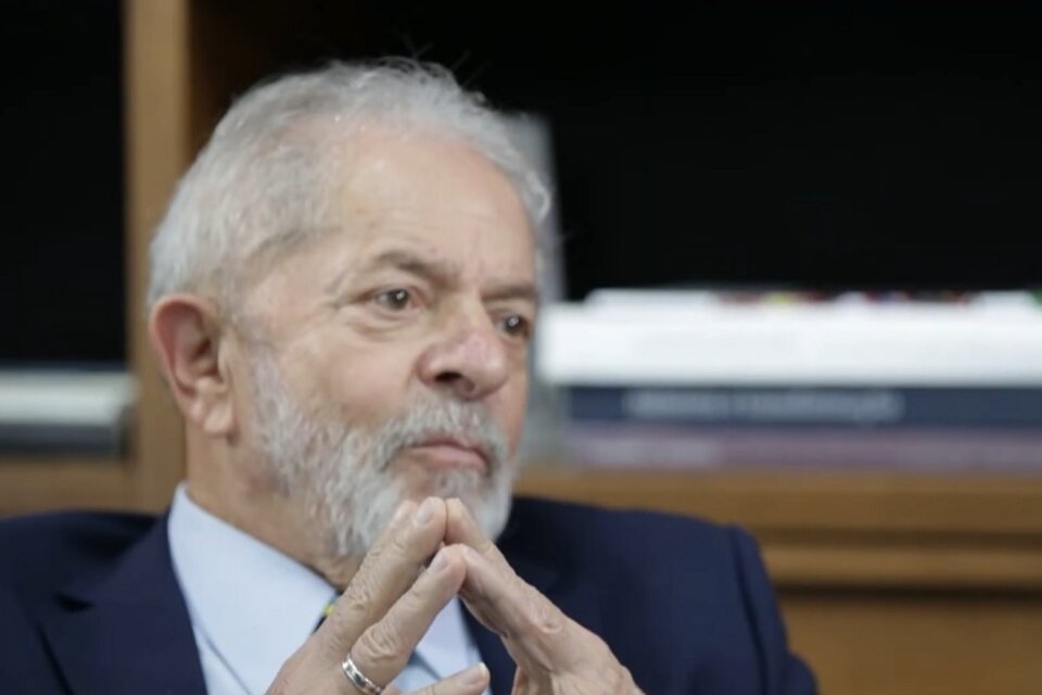Lula, durante el diálogo con PáginaI12 (Fuente: Captura de pantalla)