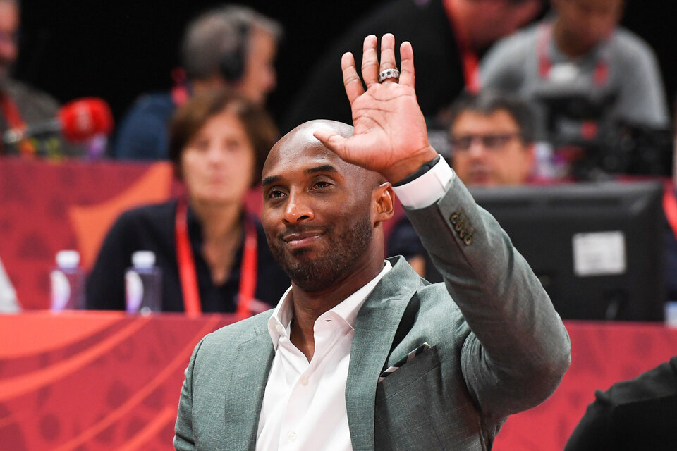 Kobe Bryant, durante el Mundial 2019, donde participó como embajador del deporte. (Fuente: AFP)