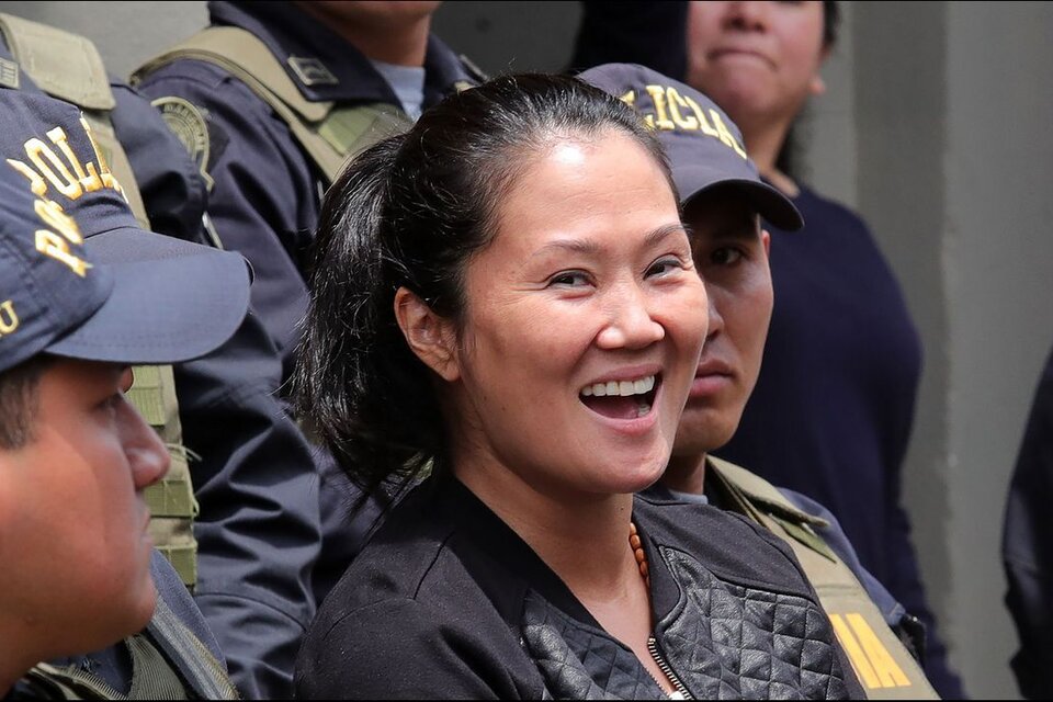 Keiko Fujimori, al ser detenida por primera vez en octubre de 2018.