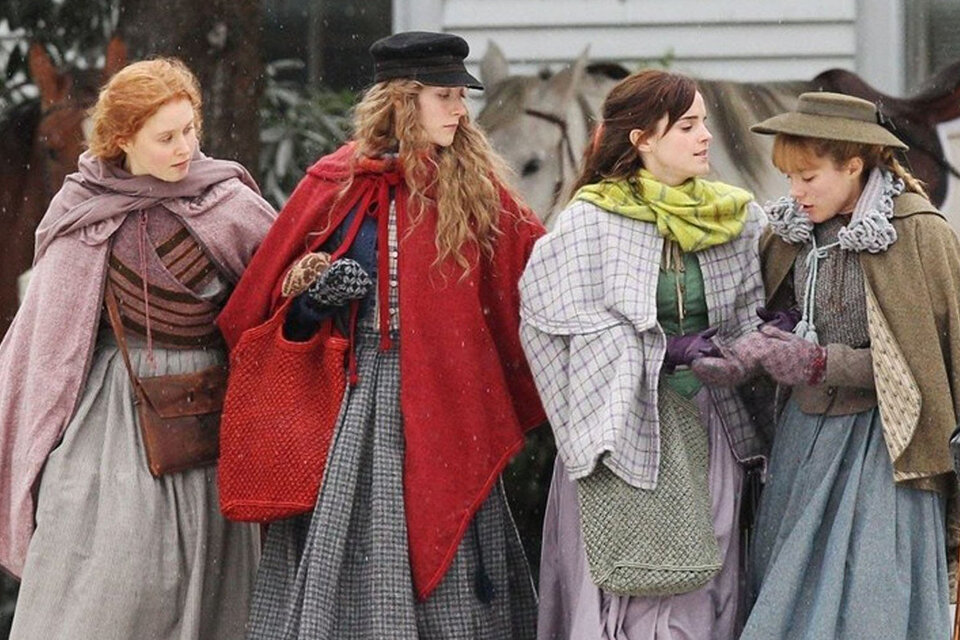 Saoirse Ronan, Eliza Scanlen, Emma Watson y Florence Pugh en "Mujercitas"