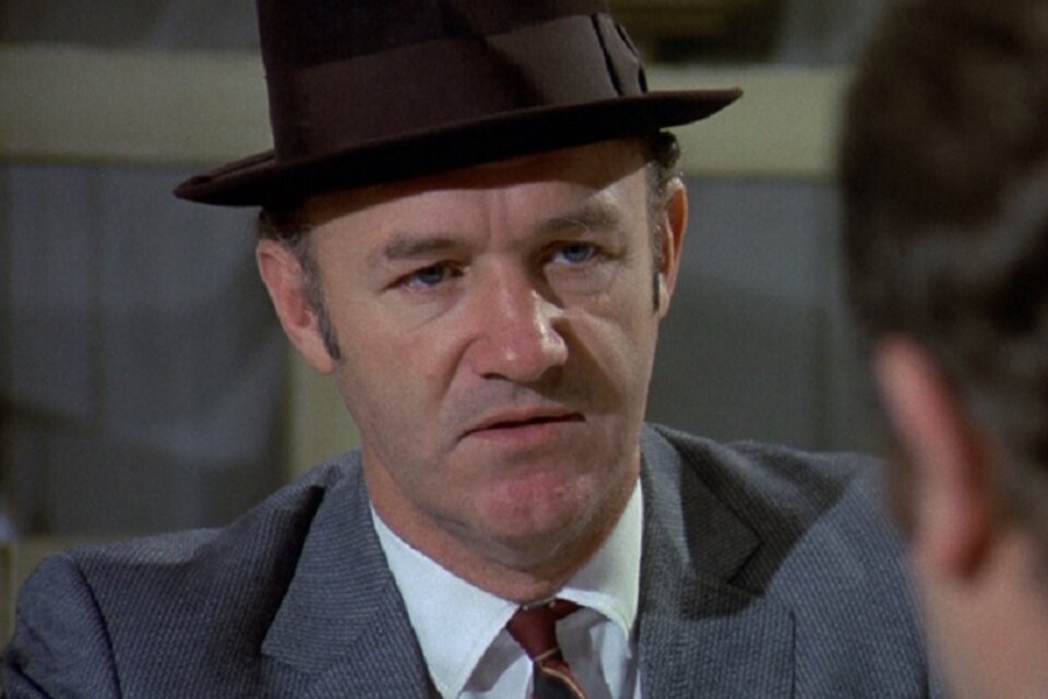 Hackman como el policía Doyle de "Contacto en Francia", el papel que le valió su primer Oscar. 