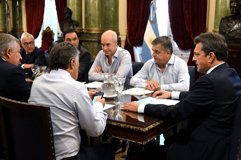 El presidente de la Cámara de Diputados, Sergio Massa, encabezó las negociaciones con la oposición. (Fuente: Télam)