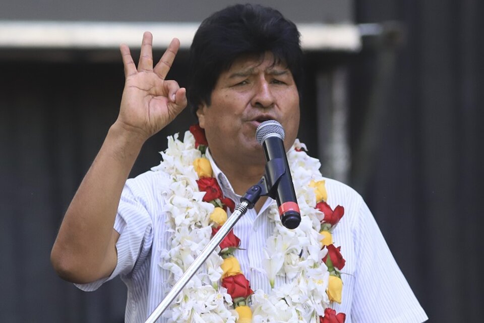 Evo Morales criticó los arrestos desde su asilo en Buenos Aires.  (Fuente: NA)