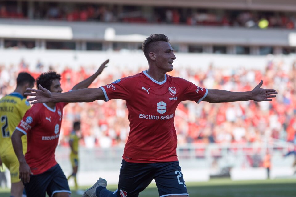 Braian Romero viene de convertir un gol en la victoria 5-0 ante Central. (Fuente: Prensa Independiente)