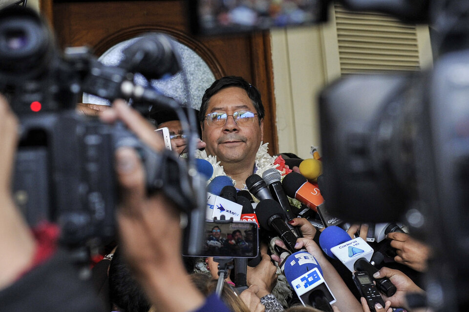 Luis Arce es el candidato del MAS.  (Fuente: AFP)