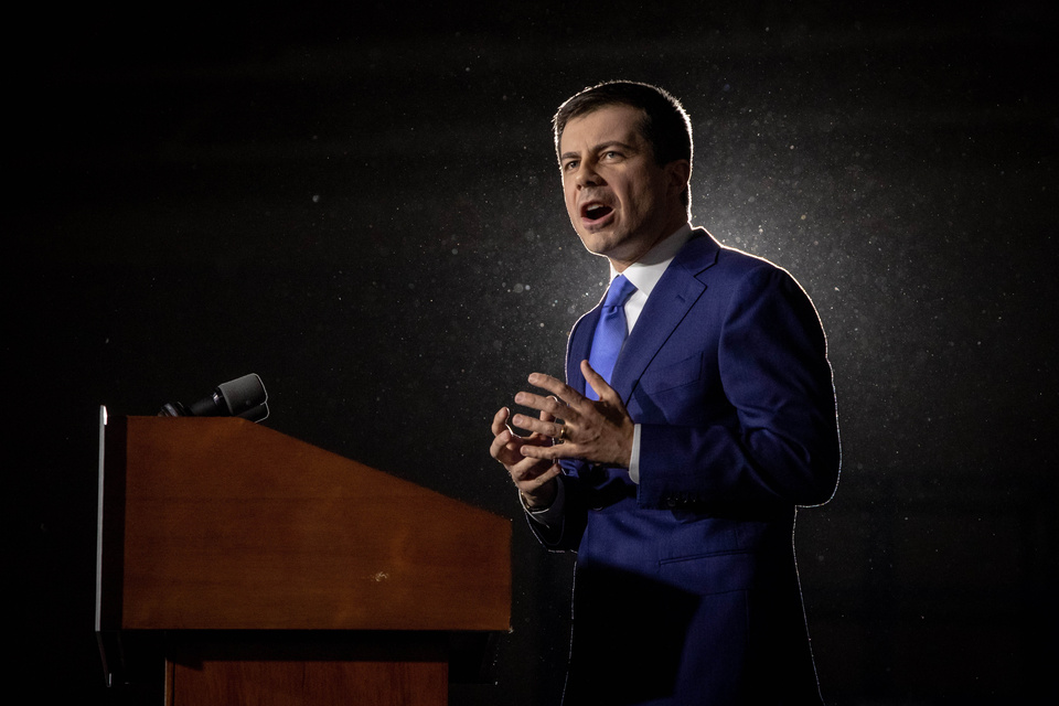 Buttigieg iba camino a un batacazo en Iowa.