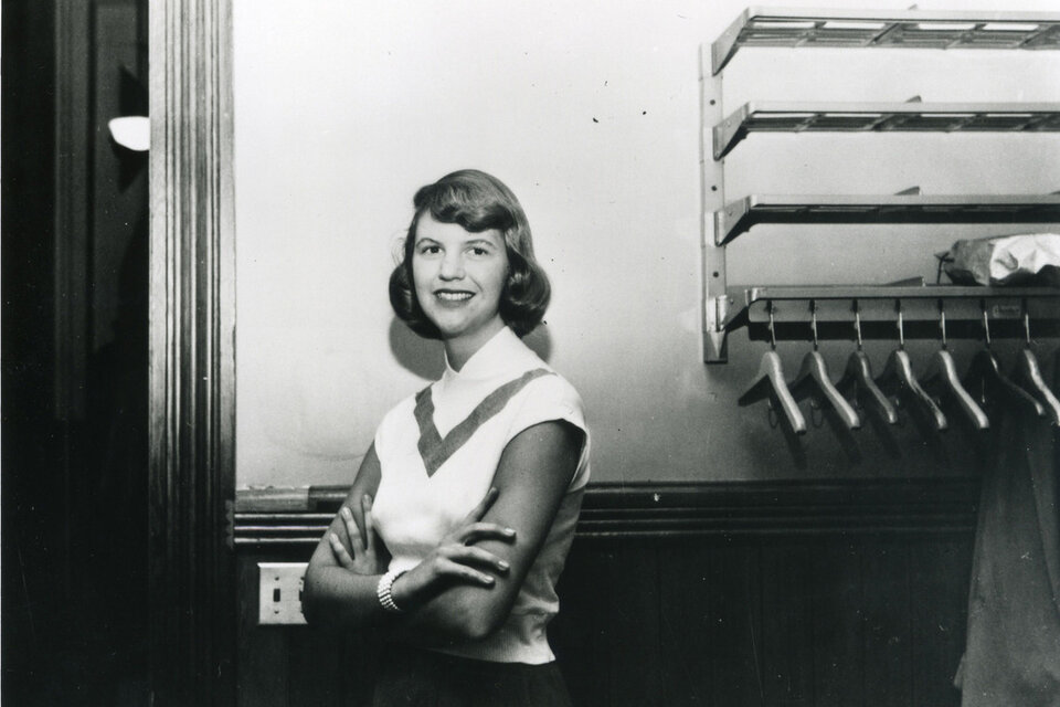 Sylvia Plath antes de su primer suicidio