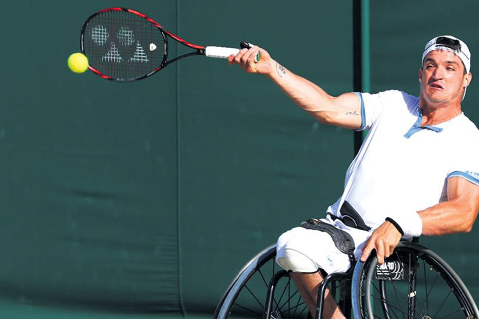 Gustavo Fernández, semifinalista en Wimbledon. (Fuente: AFP)