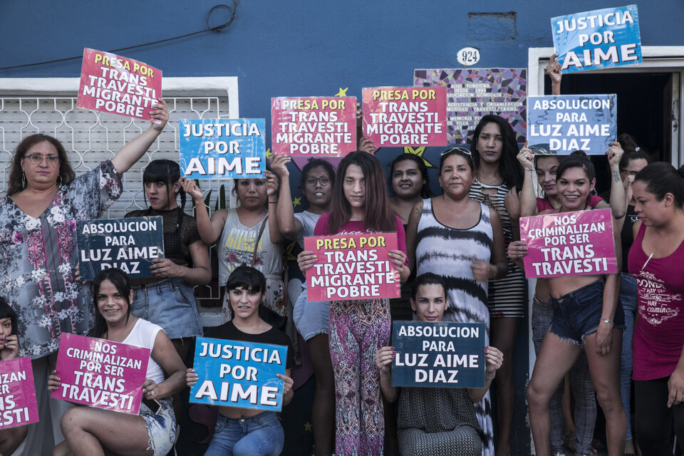 El caso de Luz Aimé Díaz: presa por trans (Fuente: Nora Lezano)