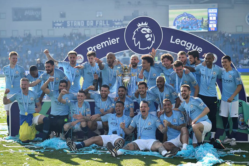 Uno de los tantos festejos del Manchester City en los últimos años. (Fuente: AFP)