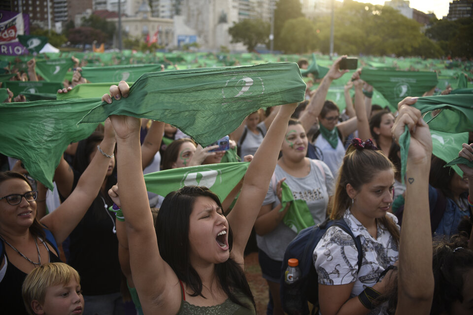 Como en Rosario, el día de lucha se replicó en más de 100 ciudades.  (Fuente: Andres Macera)