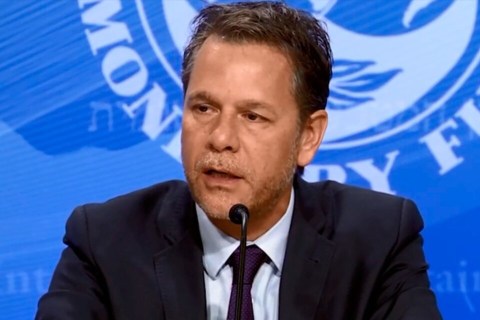Luis Cubeddu, Jefe de Misión del FMI para Argentina.