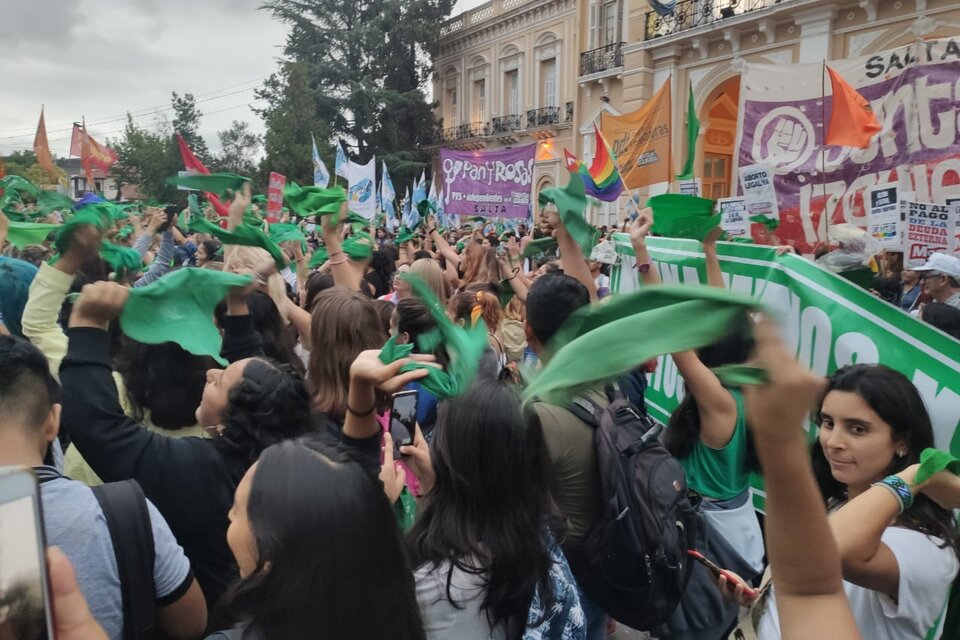 Más de 2500 personas marcharon por el derecho al aborto legal (Fuente: Gentileza de Ana Müller)