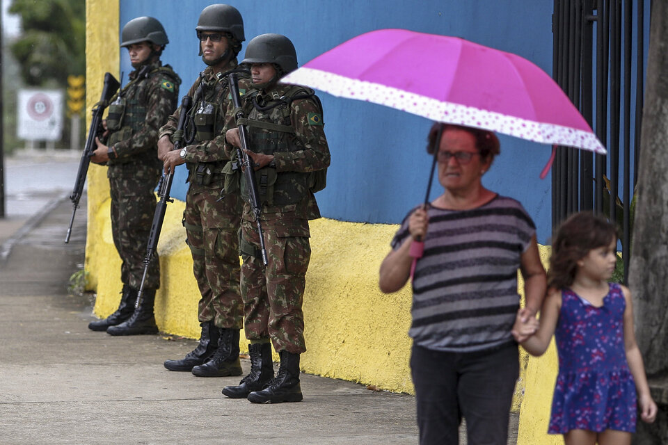 El estado de Ceará: con tropas en las calles y sin carnaval (Fuente: AFP)