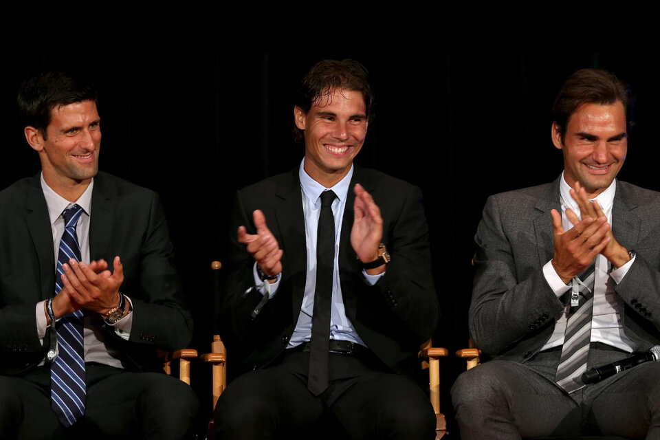 Djokovic, Nadal y Federer tienen una muy buena relación dentro y fuera de las canchas. (Fuente: AFP)