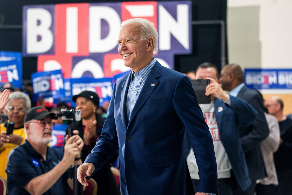 Joe Biden se recuperó en Carolina del Sur. (Fuente: EFE)