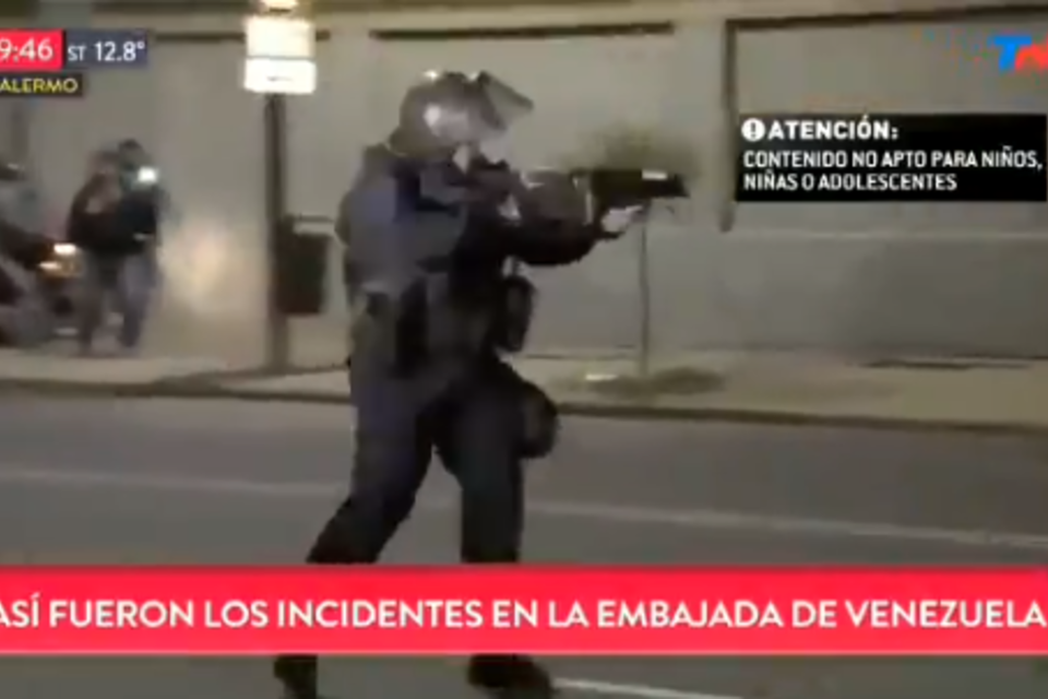 La Policía de la Ciudad disparó directo contra los manifestantes.