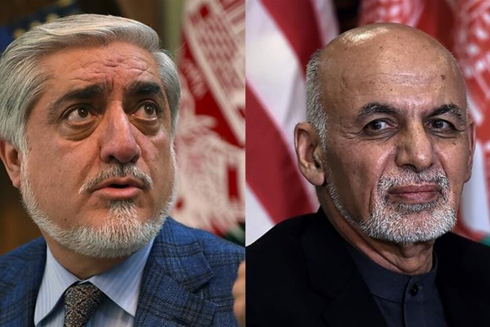 Abdulla y Ghani asumieron como presidentes de Afganistán en el mismo día y en el mismo lugar. (Fuente: AFP)