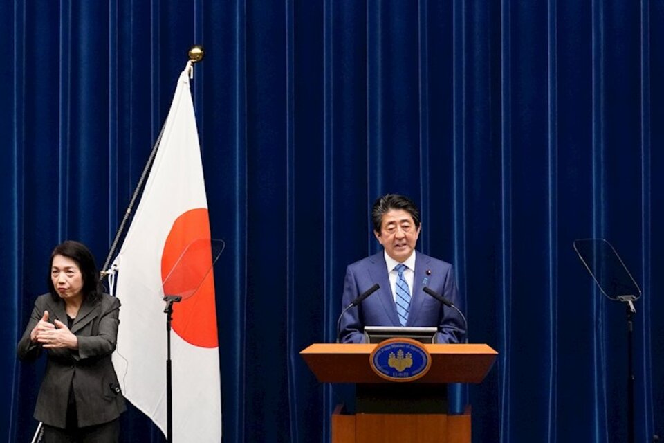 Shinzo Abe, el premier japonés que reafirmó la voluntad nipona de hacer los Juegos Olímpicos en Tokio dentro de cuatro meses.  (Fuente: EFE)