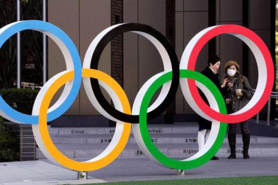 Los anillos olímpicos para Tokio 2020.
