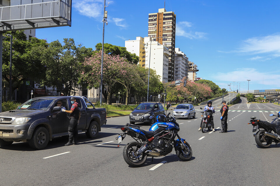 Operativo de control en CABA. (Fuente: NA)