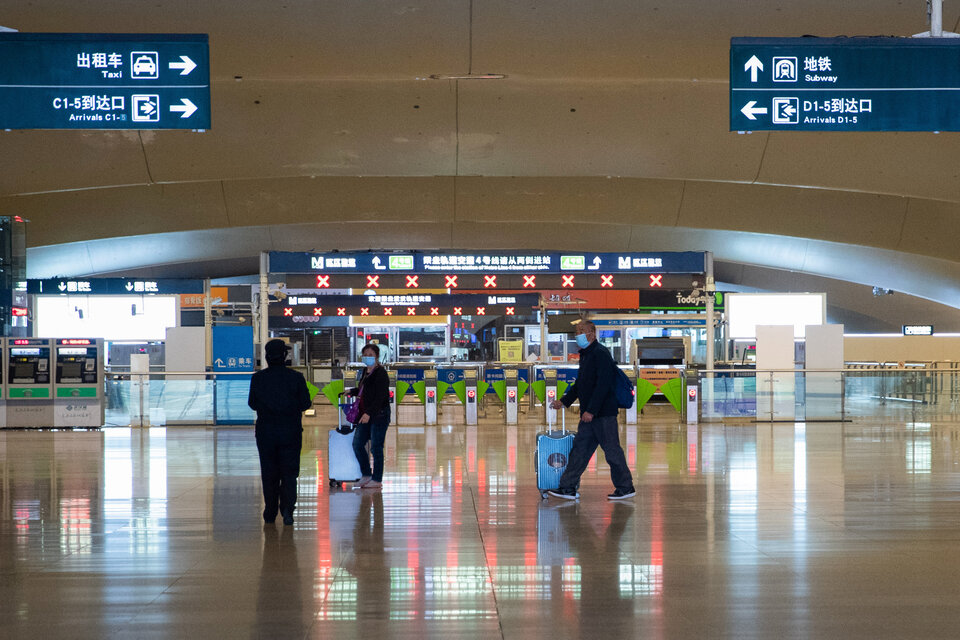 La estación de trenes de Wuhan.