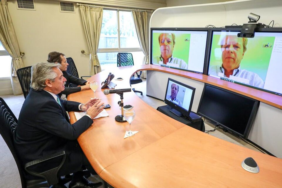Videoconferencia con el vicepresidente del Banco Mundial, Axel van Trotsenburg,