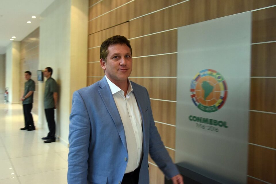 Alejandro Domínguez, presidente de la Conmebol. (Fuente: AFP)