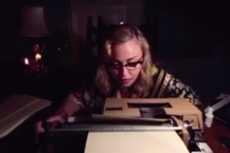 Madonna, en el video que grabó para hacer catarsis.  (Fuente: Captura de pantalla)