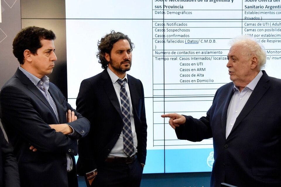 Wado de Pedro, Santiago Cafiero y Ginés González García analizarán los pedidos. (Fuente: NA)