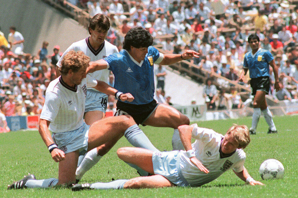 Maradona, capitán y emblema de la Selección en México '86. (Fuente: AFP)