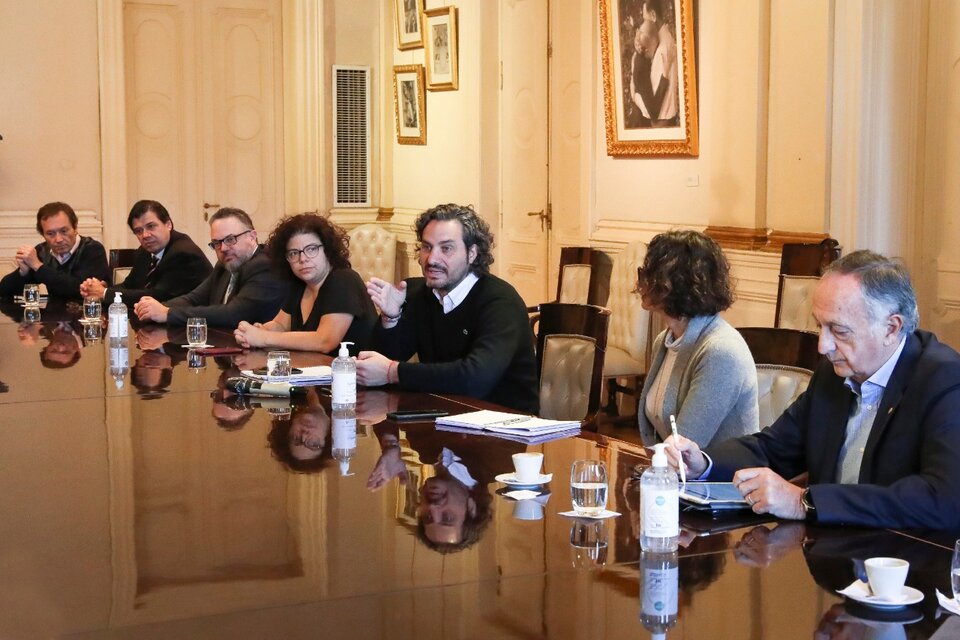 Santiago Cafiero encabezó la reunión de la Unidad de Coordinación. 