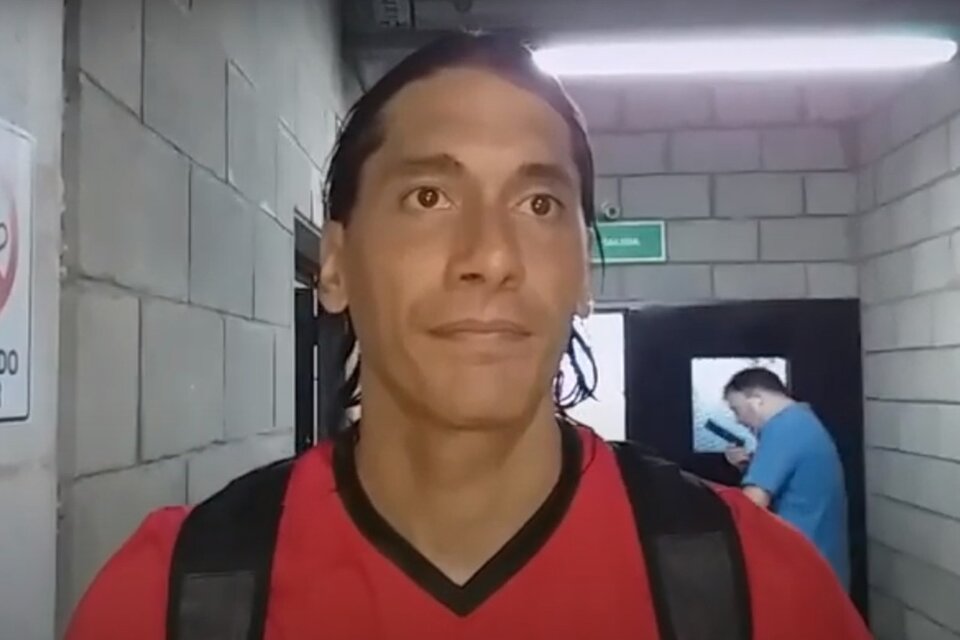Luciano Goux, jugador de Defensores de Belgrano. (Fuente: Imagen de TV)