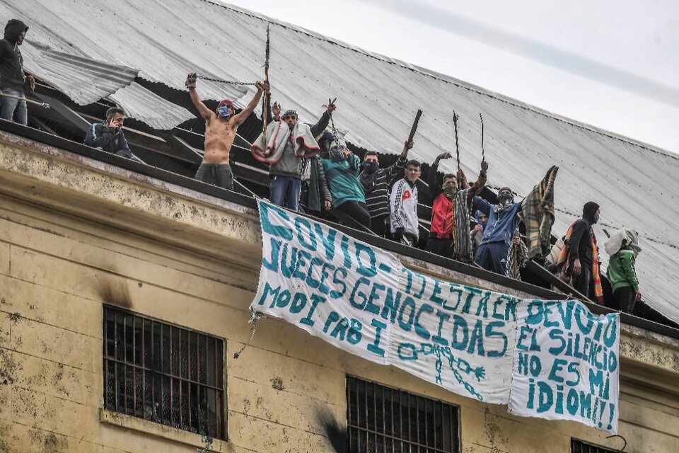 Los detenidos de Devoto protestaron, fueron reprimidos pero lograron que se forme una mesa de diálogo. (Fuente: Télam)